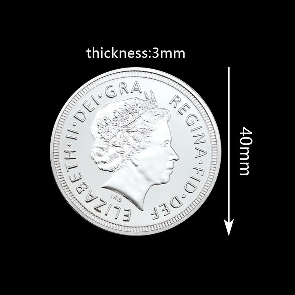 Queen Elizabeth commemorative coins, 10 pieces, Elizabeth commemorative coins for various age groups, family collection