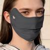 New Ice Silk Uv Face Mask Sunscreen Thin Breathable Sun Cover For Golf Cycling, Eye Protection Veil For Women Men