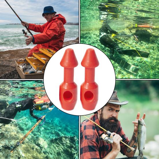 2 Pcs Speargun Nails Wear-resistant Spearfishing Wishbone Lightweight Mini Speargun Hose Connector Fishing Gear Accessory for Fishing Enthusiasts