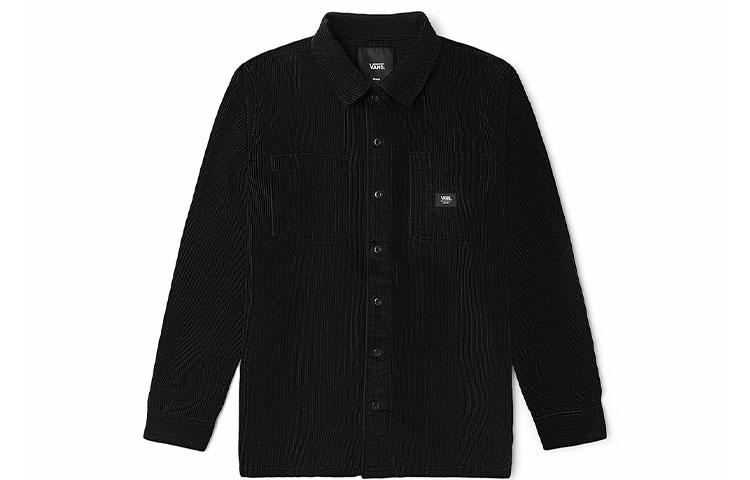 Vans Shirts Men s Black Lapel Moderate Shirt VN0A4RZFBLK L