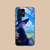 Wandering Witch Elaina Glass Mobile Phone Case for Samsung Galaxy S26 S25 S24 S23 S22 S21 S20 Note20 Plus FE Ultra Cover