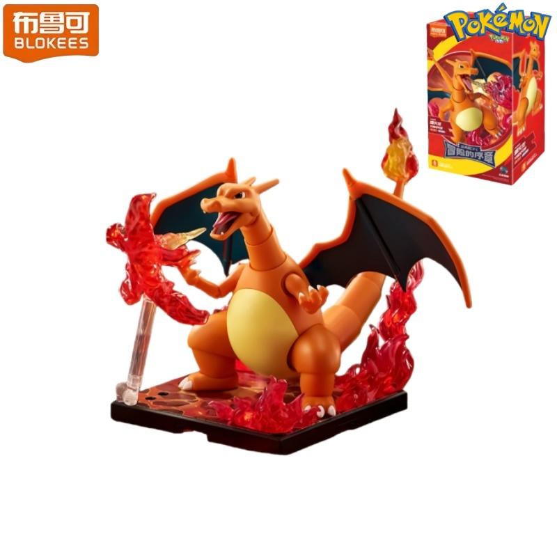 BLOKEES Pokémon Building Blocks Charizard Ceruledge Meowscarada Greninja Assembled Movable Model Ornament Toy Collection Gift