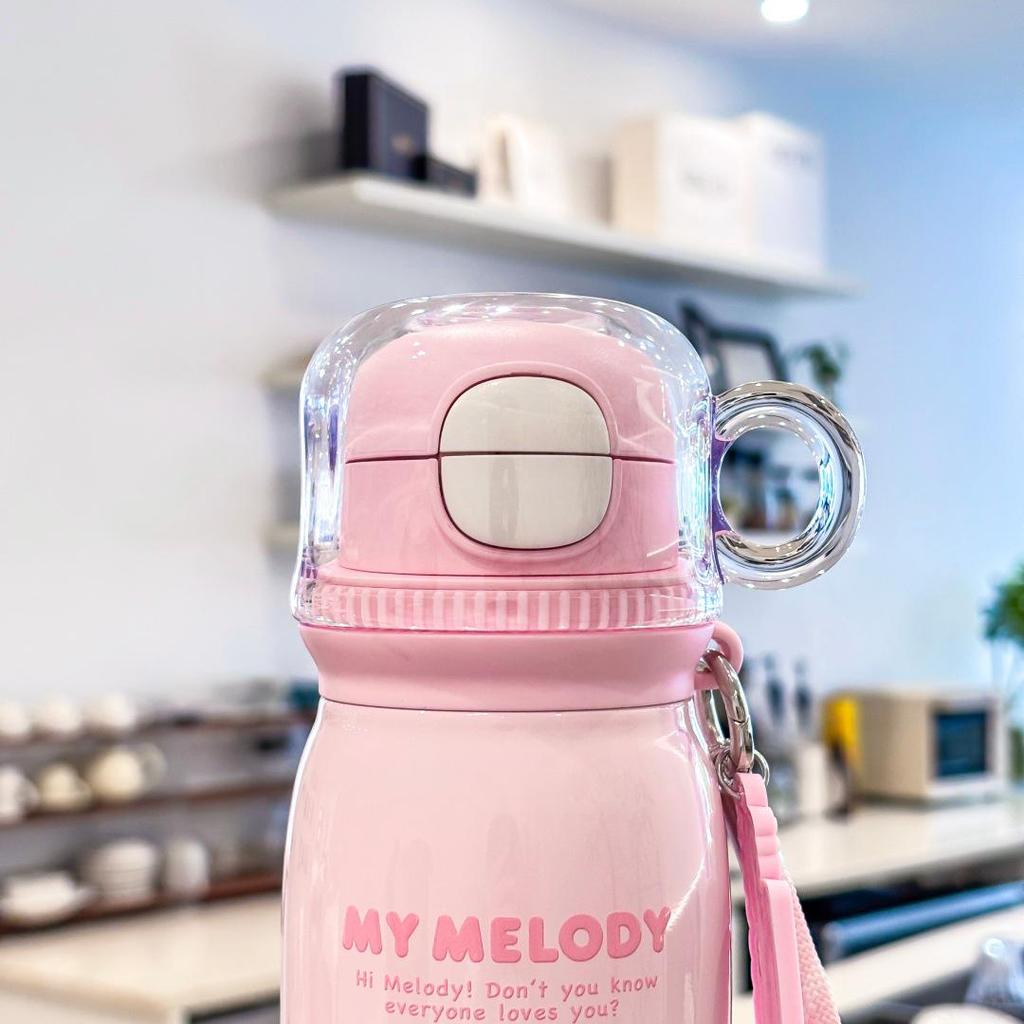 Sanrio Kids Stainless Steel Cartoon Thermos Cup - Cute, Portable, Direct Drink Design