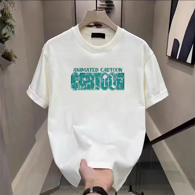 Men s Trendy Loose Fit Summer Half Sleeve T-Shirt 3XL