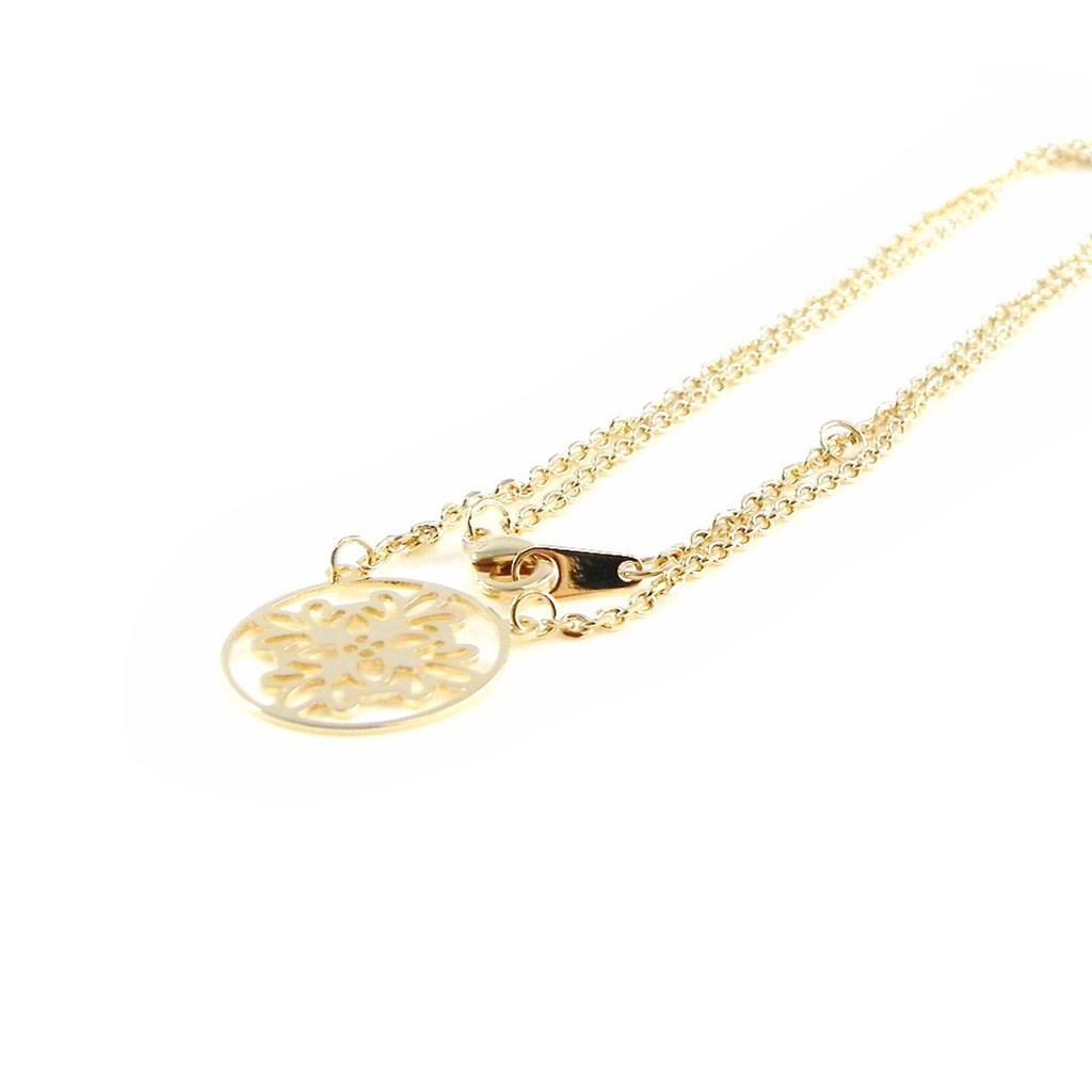 Les Trésors De Lily [H6204] - Collier Plaqué Or 'Chorégraphie' doré - 16 mm