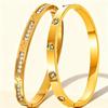 Elegant Non-Fading Titanium Steel Gold-Plated Bracelet for Women - Exquisite European and American Design