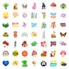 New 100 High-value Ins Style Mushroom Mix and Match Stickers Cute Fox Panda No Repeat Waterproof Stickers