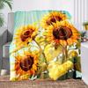 Lebendige Sonnenblumen-Print Fleece-Kuscheldecke - Ideales Geschenk für afrikanische Mädchen, Töchter und Enkelinnen - Gemütlich, Ganzjahres-, T