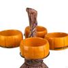 Festive Pumpkin Snack Holder for Halloween Celebrations