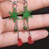 1 Pair Earrings Christmas Themed Stylish Reusable Ear Drop Anniversary Shopping Decorative Jewelry Festival Birthday Gift
