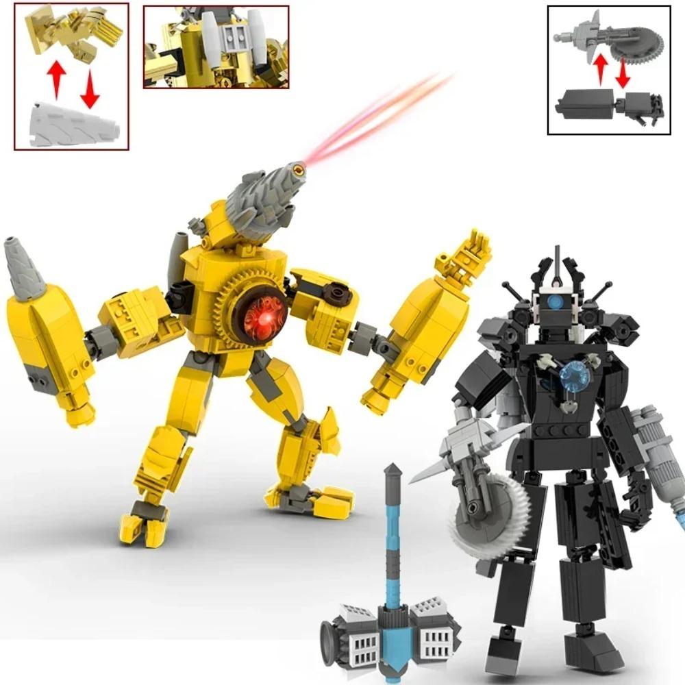 Moc Skibidi Toilet Action Figures Modello da costruzione Blocchi Camerman Titan Speakerman Surveillance Man TVMan Ragazzi Giocattoli per bambini Regali