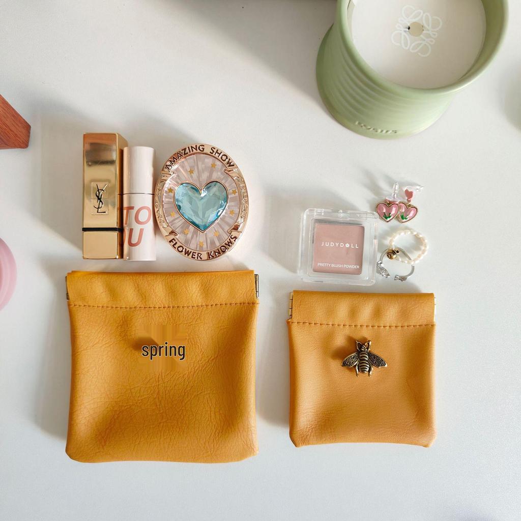 Elegante Bienen Schmuck- & Make-up Reisetasche mit automatischem Verschluss