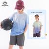 Boy's Gradient Quick-Dry Athletic Short Sleeve T-shirt