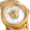 Versace Palazzo Empire 43mm Schweizer Quarz Uhr, Weißes Zifferblatt, Edelstahl, Saphirglas, Gold, VERD00318, Herren