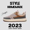 Men's Shoes Summer 2025 Fashion New Leisure Sports Trend Men's Shoes Youth Outdoor Thick Baseplate Shoes Men