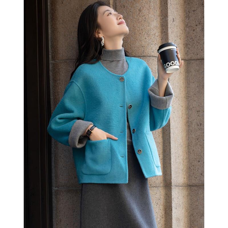 Demana Luxurious Merino Wool Double-faced Women's Coat
