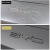 For BYD Song Plus DMI Car Black Front Emblem Song Plus EV Modification Black Warrior Covering Styles Car Badge Special Accessory