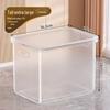 Transparent Plastic Storage Box Organizer for Snacks, Clothes, and Toys