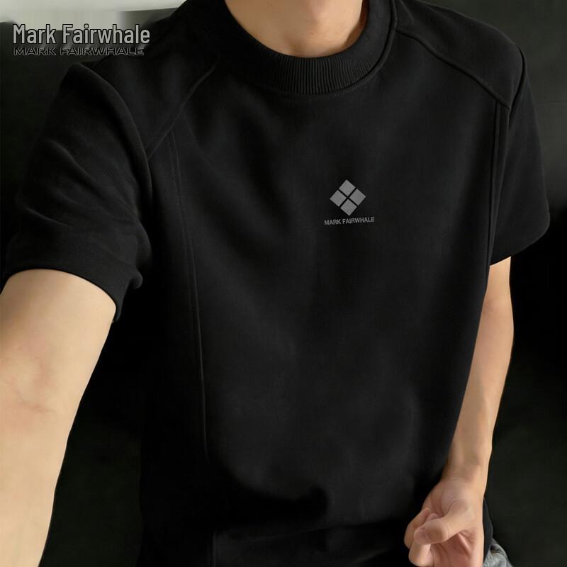 Mark Fairwhale Men s Deconstructed Loose Fit Short Sleeve T-Shirt L средний черный