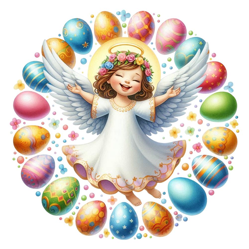 5D DIY Full Round Drill Diamond Painting Easter Kit Home Decor Art Craft 30x30cm