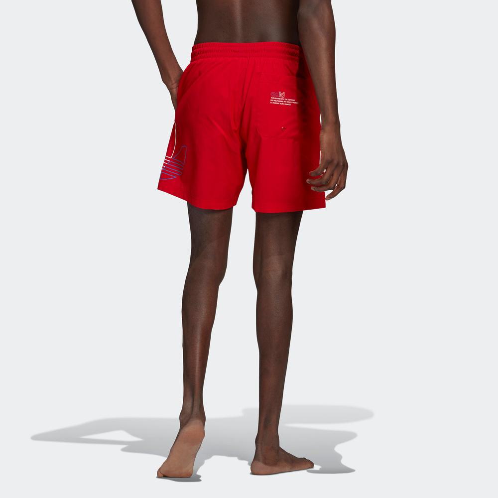 Adidas Originals Trefoil Fto Swims Casual Letter Shorts Men Shorts Red GN3549