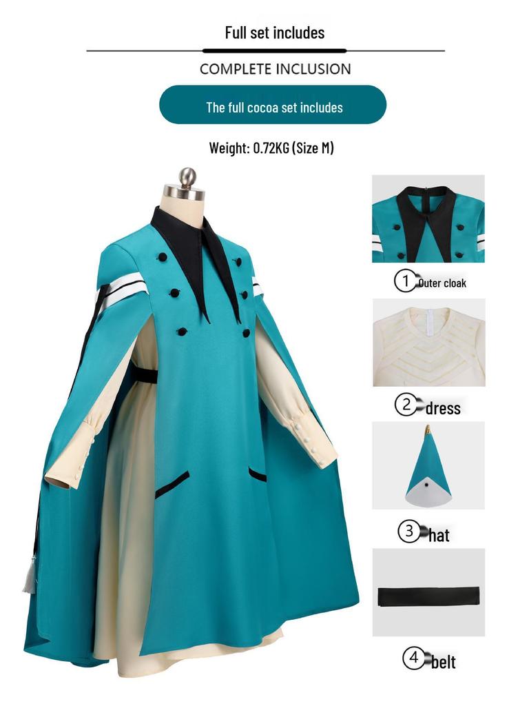 Heksenhoed Magische Werkplaats Halloween Cosplay Mantel - Koko Honmura Reina Hanae Natsuki
