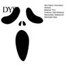 Spooky Theme Party Props Halloween Horror Ghost Face Wall Stickers, Minimalist Black Line Removable Door Vinyl Art Self-Adhesive Decor for Bedroom
