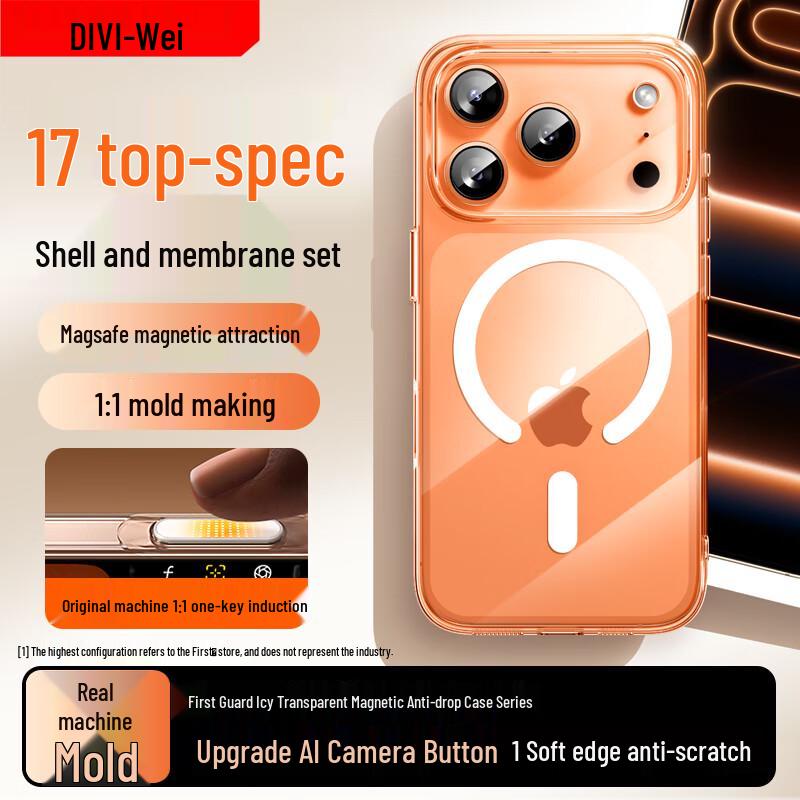 DIVI MagSafe Case & Screen Protector Set for iPhone 17 Pro Max iPhone 17 Pro Max