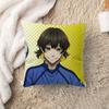 Anime Blue Lock Cushion Cover Inches Farmhouse Decor Home Throw Pillow Covers for Couch Decorations