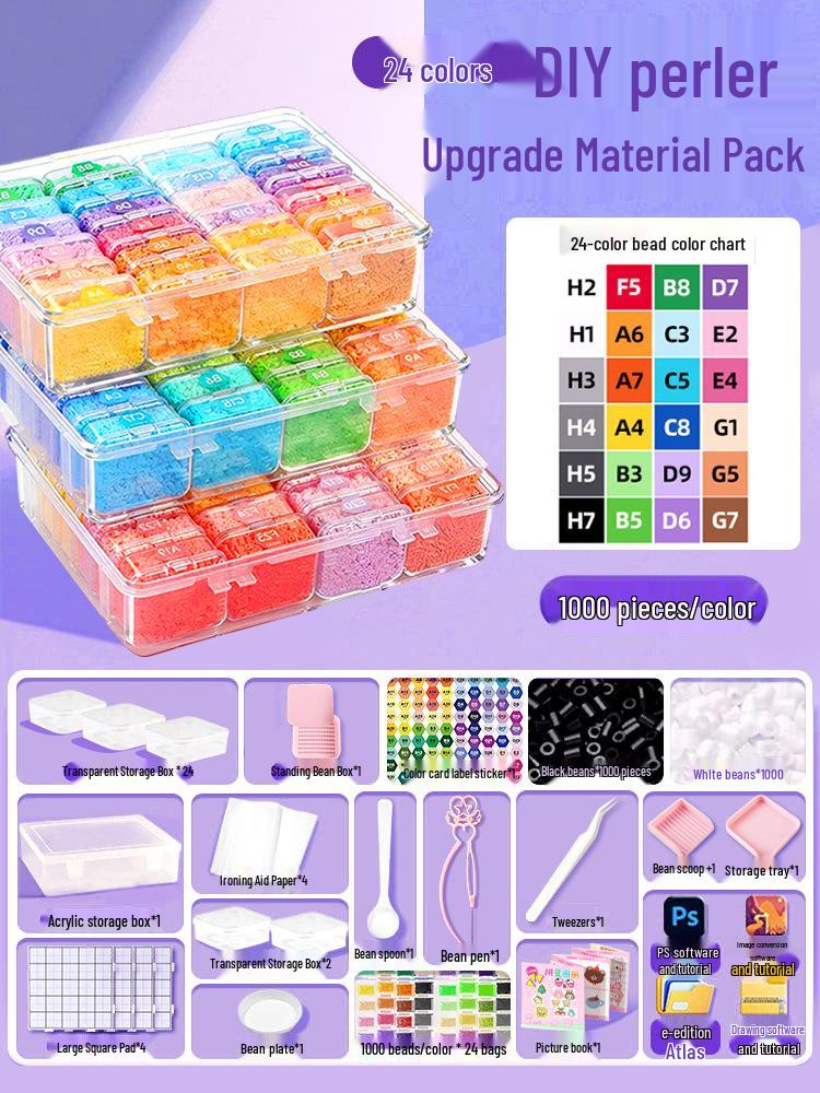 Pin Dou Dou 3D DIY MARD Family Material Pack: Suo Suo & Coco Sets - 221 Colors Refill