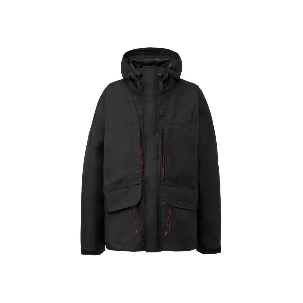 ONITSUKA TIGER Ss26 Windbreaker Solid Color Hooded Zip Jacket Men Jackets Black 2181B169-001