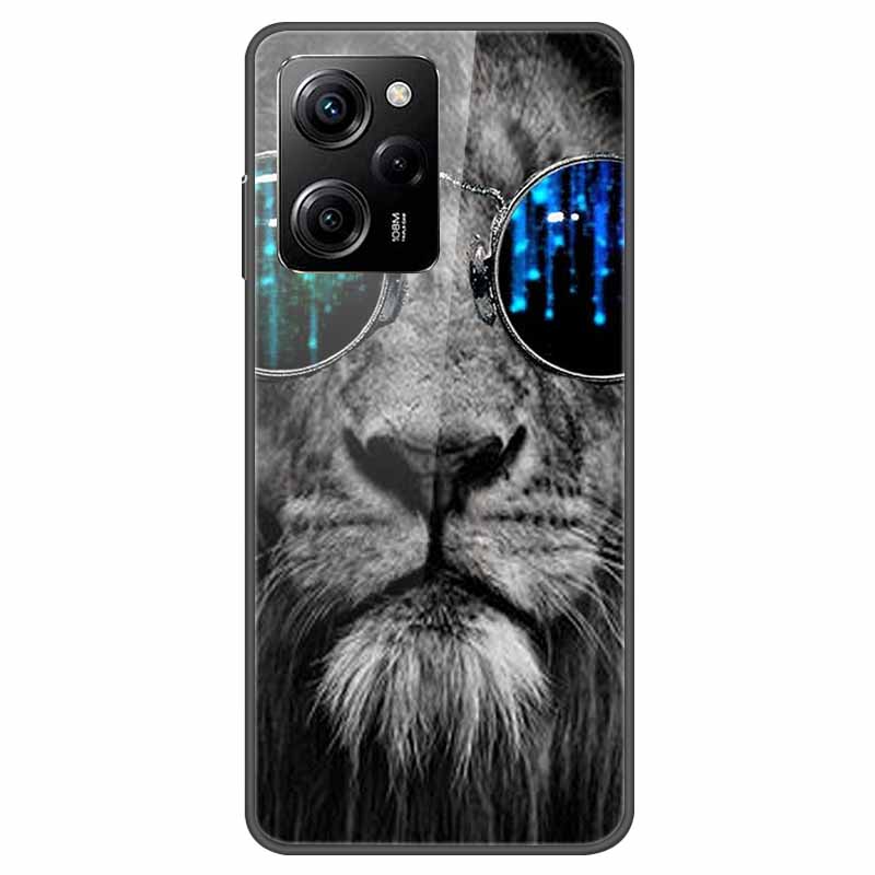 Tempered Glass Case for Xiaomi Poco X5 Pro / PocoX5 Cover Hard Shockproof Cases for Xiaomi Poco X5 5G 6.67'' Funda Coque Case