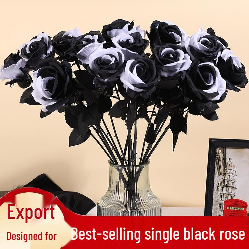 Hot Selling Black Magic Rose for Halloween Costume - Artificial Flower