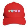 ACAB candy hearts Baseball Cap Cotton Twill Breathable Contrast Two Tone Brim Snapback Flat Bill