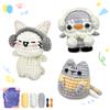Kit da uncinetto Animal sery per principianti Set iniziale all'uncinetto, Kit da uncinetto fai-da-te per principianti, Kit per uncinetto e maglia passo dopo passo