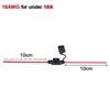 5pcs10A 20A 30A 50A Fuse Power Socket Waterproof Mini Small Medium Auto Fuse Holder 16/14/12/10AWG Car Blade Fuse Wire Cable Fuse Holders1