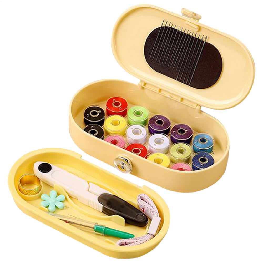 

Набор для шитья Базовый 21 предмет Портативные швейные принадлежности с коробкой для хранения Маленький набор для шитья для путешествий Мужчины Женщины Молодежь Мама Бабушка