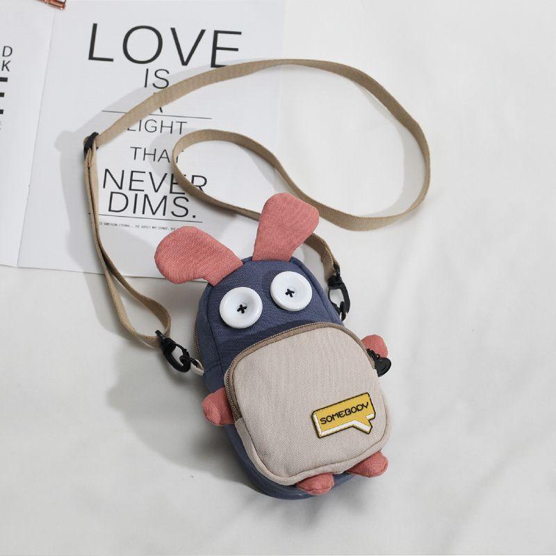 

Canvas Stylish Girl One-Shoulder Leisure Crossbody Bag Blue