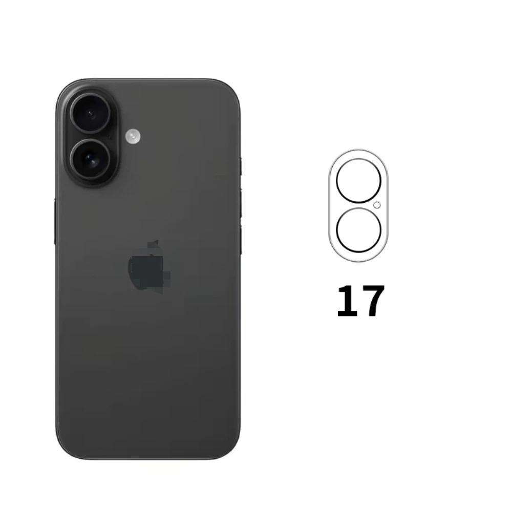 

4 шт. Защитное стекло для объектива камеры для iPhone 17 Pro Max, Защитное стекло для объектива для iPhone Air 17 16 15 14 Pro Max Plus, Закаленное стекло 4PCS