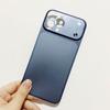 AG Matte Ultra Thin Metal Backplate Phone Case For 16 15 14 13 Pro Max Glossy Sticker Instantly Turn 17 Cover