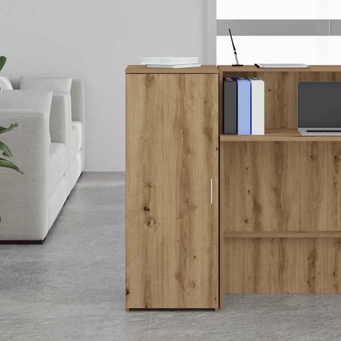 VidaXL Armoire rangement chêne artisanal 40x45x103,5cm bois ingénierie, armoire, armoire de bureau, armoire anti-bascule, 859041