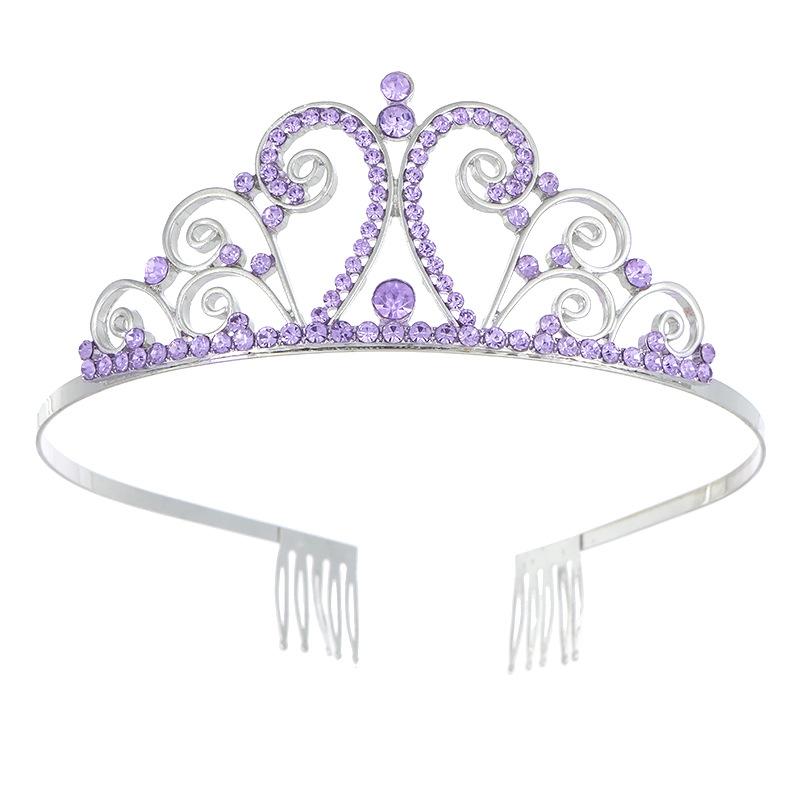 New color alloy crystal crown headband bridal wedding dinner accessories birthday crown party hair accessories headdress
