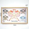 Exquisite Weifang Traditional Kite Wooden Frame Gift Set: Five Handcrafted Ornaments