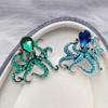 Fashion Exquisite Rhinestone Animal Octopus Brooches For Women Clothing Coat Accessries Gift