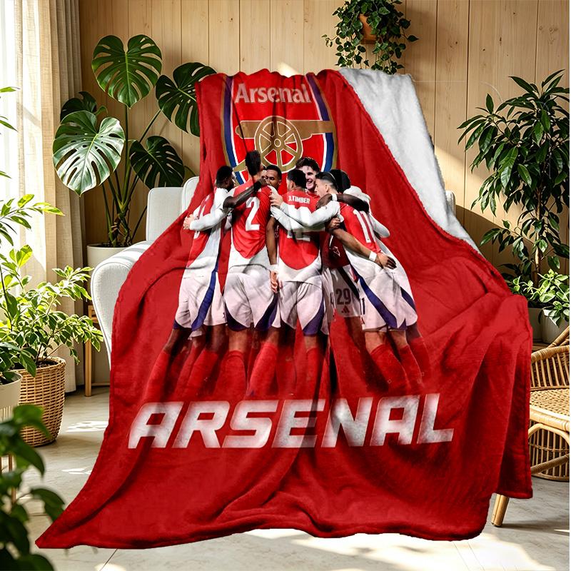 Football team.C Pattern Blanket for Home Decoration, Bed, Sofa, Car Travel, Camping, Suitable for All Seasons, Birthday Christmas Gift