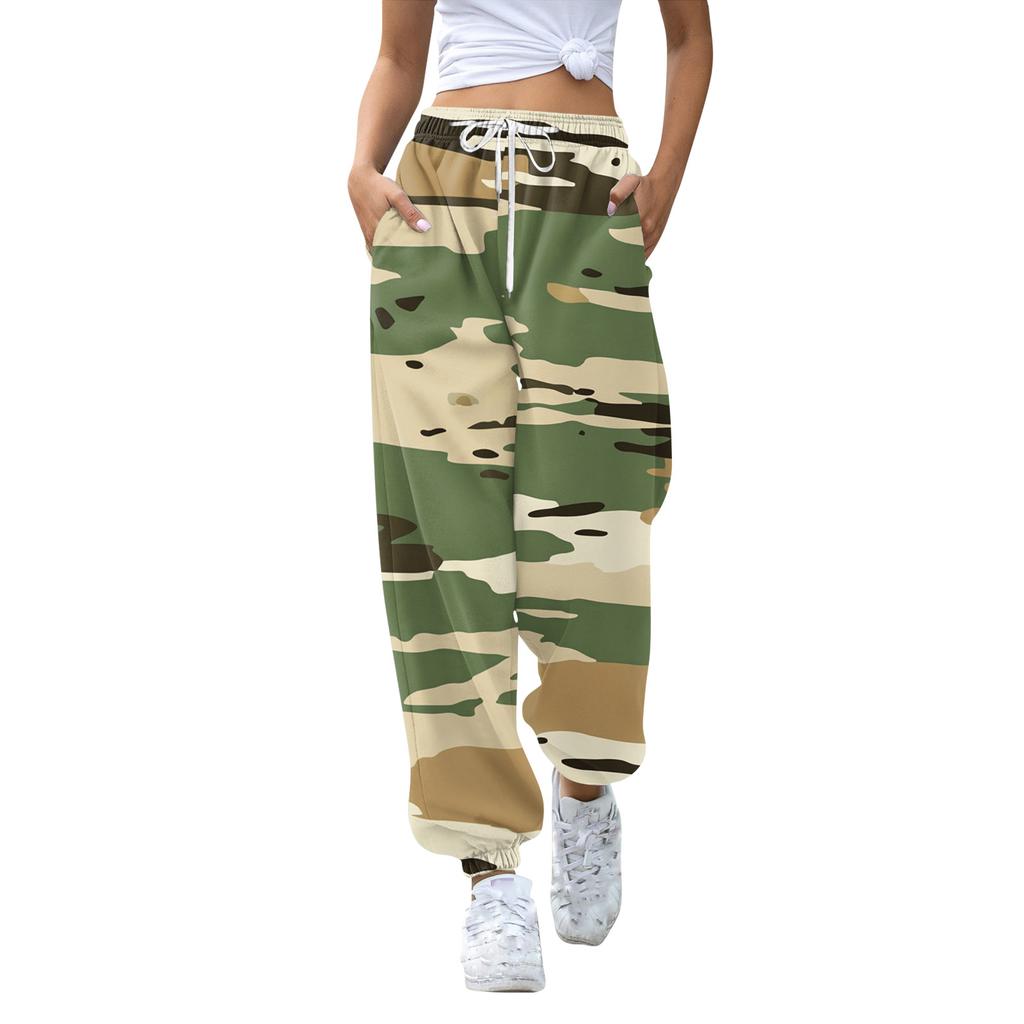 Kids Sport Printed Gradient Drawstring Pocket Casual Sweatpants Pants
