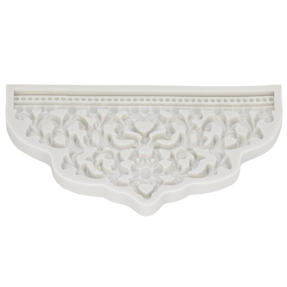 3D Relief Pattern Fondant Mold Food Grade Silicone Cake Decorating Mold Craft Making