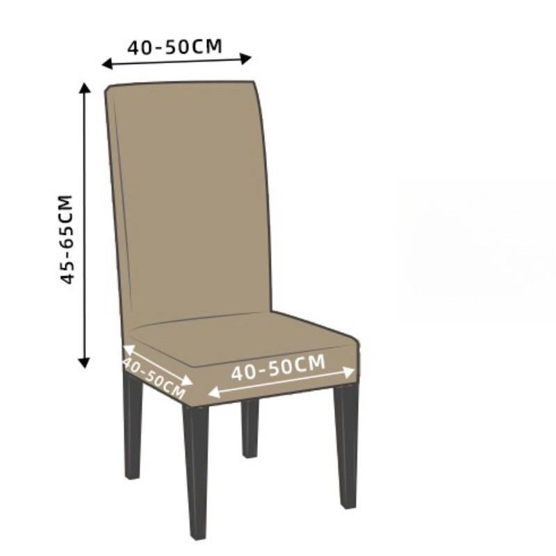Nordic Thick Jacquard Chair Cover All Inclusive Four Seasons Universal Dustproof Dining Chair Cover Home Elastic Chair Cover