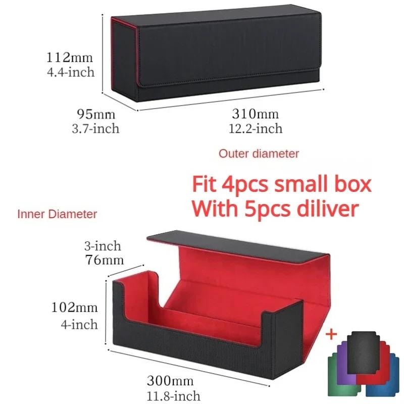 100+ Capacity Card Deck Box Trading Card Storage Box for Pokemon Magic YuGiOh Collectible Sport Cards Case Card Organizer