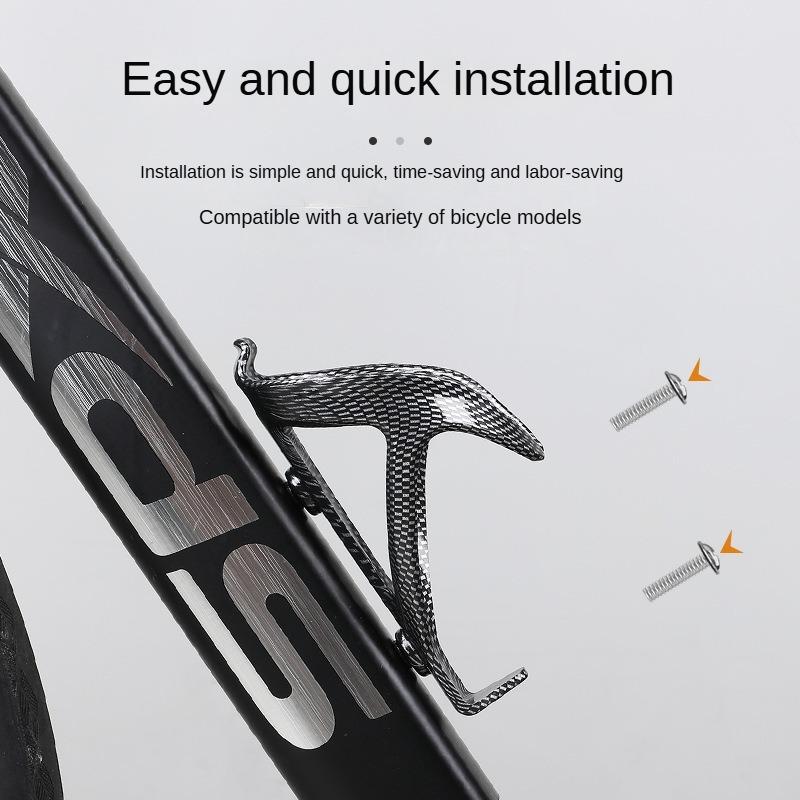 Bike Water Bottle Holder Plastic Carbon Fiber Water Bottle Cage Road Bikes Mountain Bicycle Water Bottl Holder Riding Accessorie